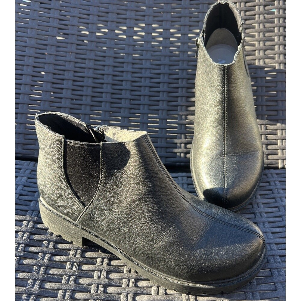 Alegria Women's Leather Ankle Boots Meadow Black 39/9 New